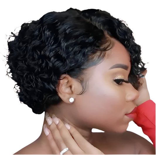 European And American Wigs Women's Short Curly Hair Wigs