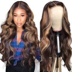 Medium And Long Curly Fashion Female Big Wave Real Human Hair Wig