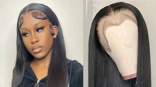 Real Human Hair Wig Lace Hair Set 9a Hair Quality Straight Hair