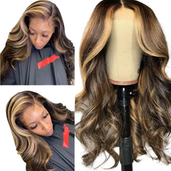 Medium And Long Curly Fashion Female Big Wave Real Human Hair Wig